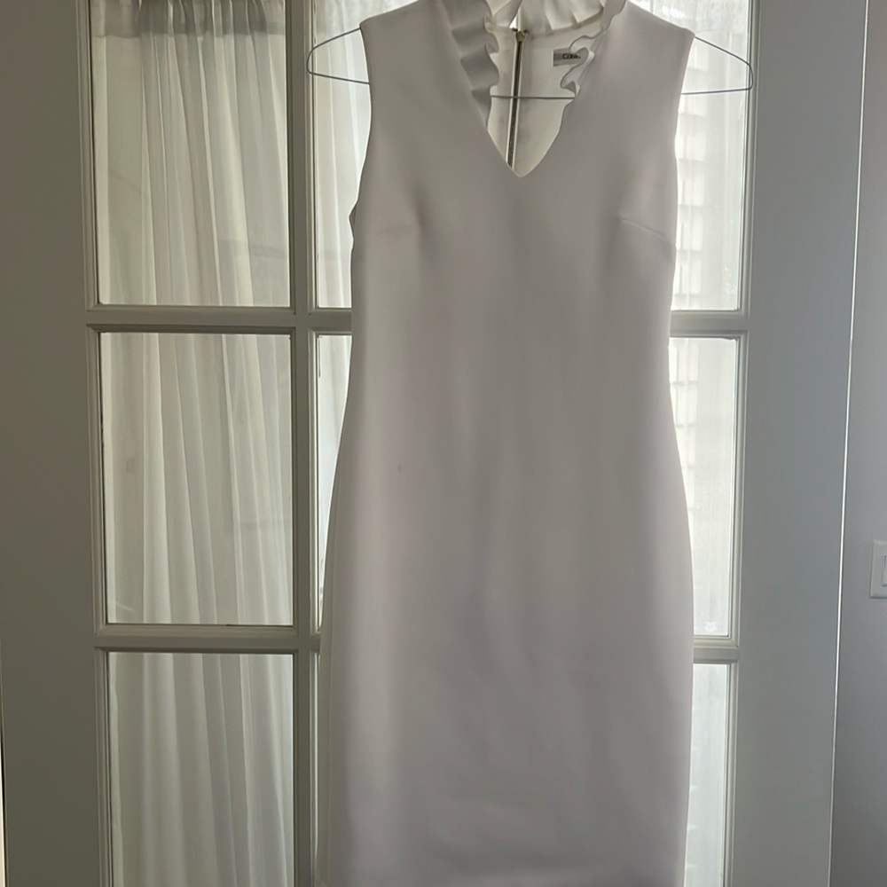 Calvin Klein white sleeveless dress sz 2